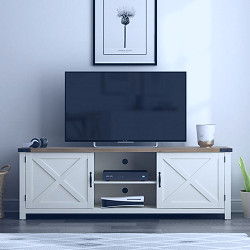 Latvia Gaming Ready Wood 70 inch TV Stand for TVs up to 78
